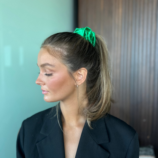 Silkes Scrunchie Large Emerald green