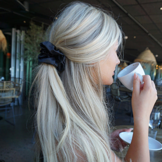 Silkes Scrunchie Large Black