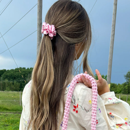 Silkes Scrunchie Medium Angel pink
