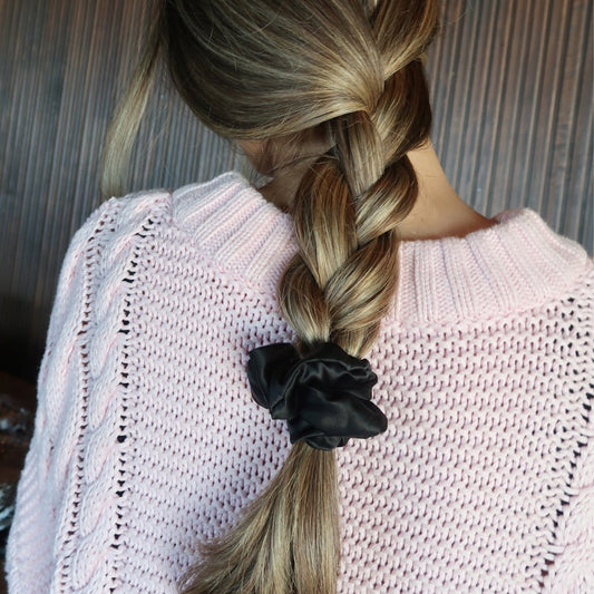Silkes Scrunchie Large Black