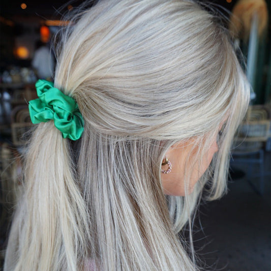 Silkes Scrunchie Medium Emerald green